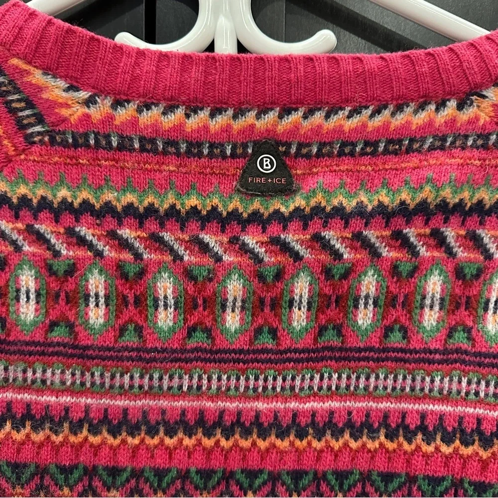 Bogner Fire & Ice Wool Zipper Sweater Vintage Inspired Size Large Women’s - Picture 14 of 16